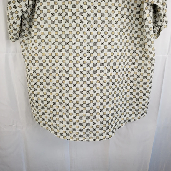 Brian Brothers 100% Linen Button Front Casual Brown & Beige Mens Shirt S… - Picture 10 of 10